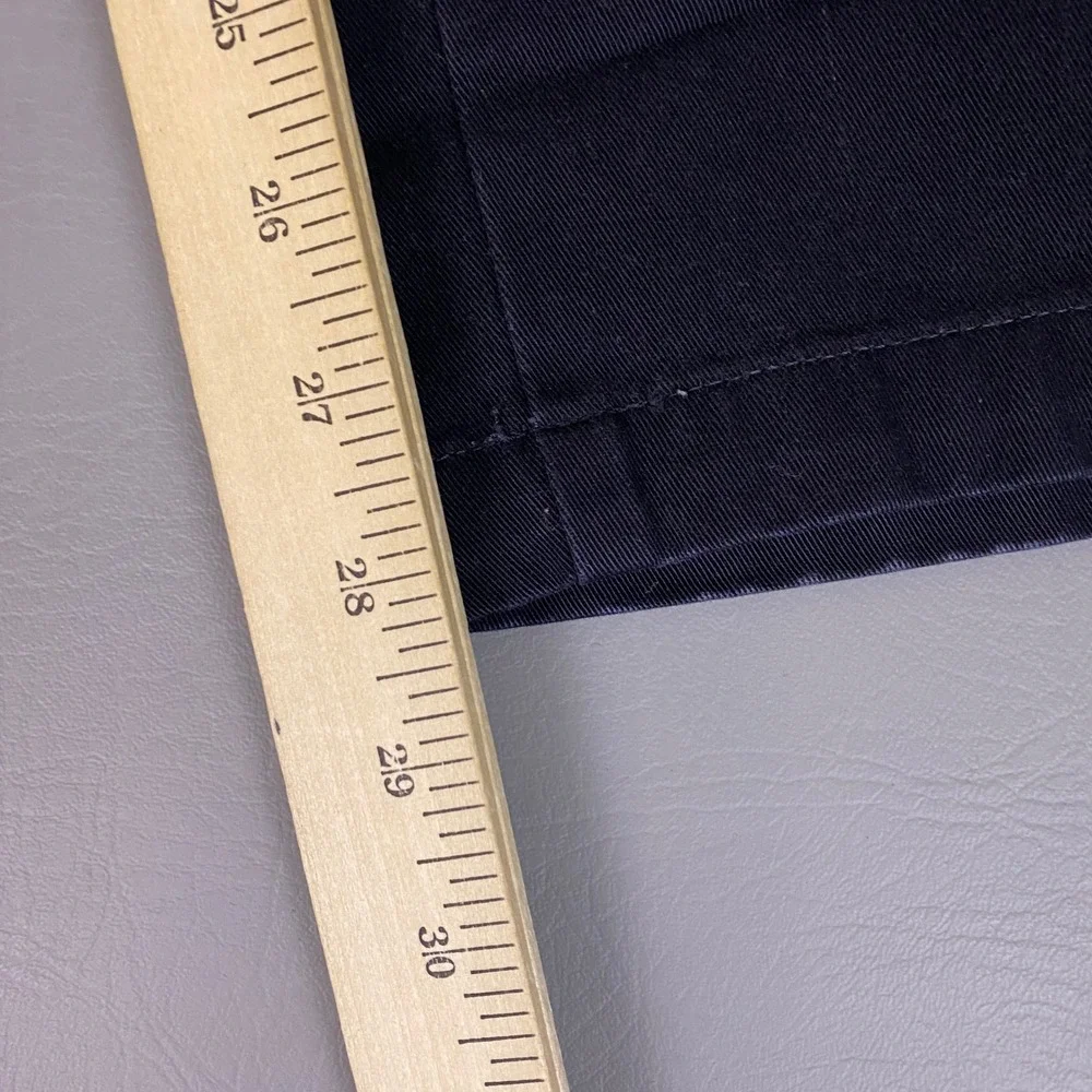 Savane Pants Men's 46x30 Relaxed‎ Fit Navy Blue Pleated Front Cotton Chino *